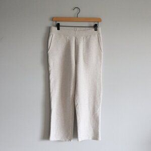 Madewell Women's Sz S White Ellington Straight Leg Stretch Pockets Sweater Pants